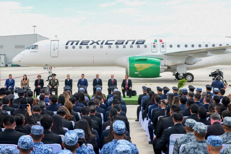 Mexicana de Aviación recibe su primer avión Embraer y moderniza su flota