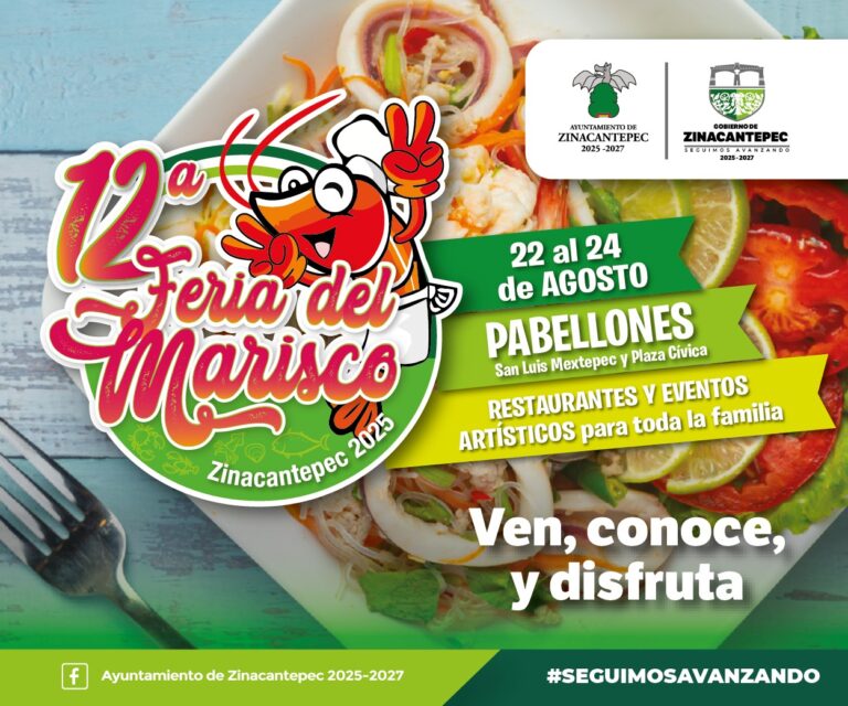 ¡Ya está cerca! la Feria del Marisco Zinacantepec 2025: Conoce las fechas y horarios