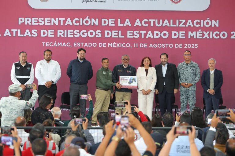Actualiza Edoméx su Atlas de Riesgos 2025 con 131 mapas y 26 fenómenos monitoreados