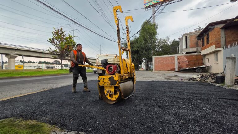 Gobierno de Toluca atiende más de 22 mil baches; duplicará cifra antes de fin de año