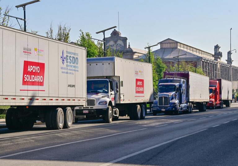 Envía Delfina Gómez segundo cargamento con 70 toneladas de ayuda humanitaria a Veracruz