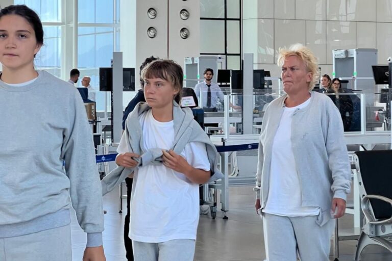 Israel deporta a 171 activistas de la Flotilla Global Sumud, incluida Greta Thunberg