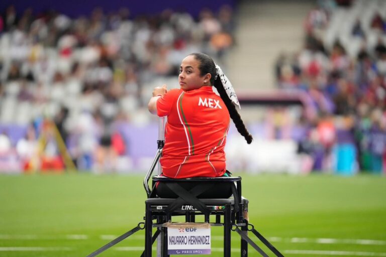 María Guadalupe Navarro impone récord continental en jabalina F56 en Mundial