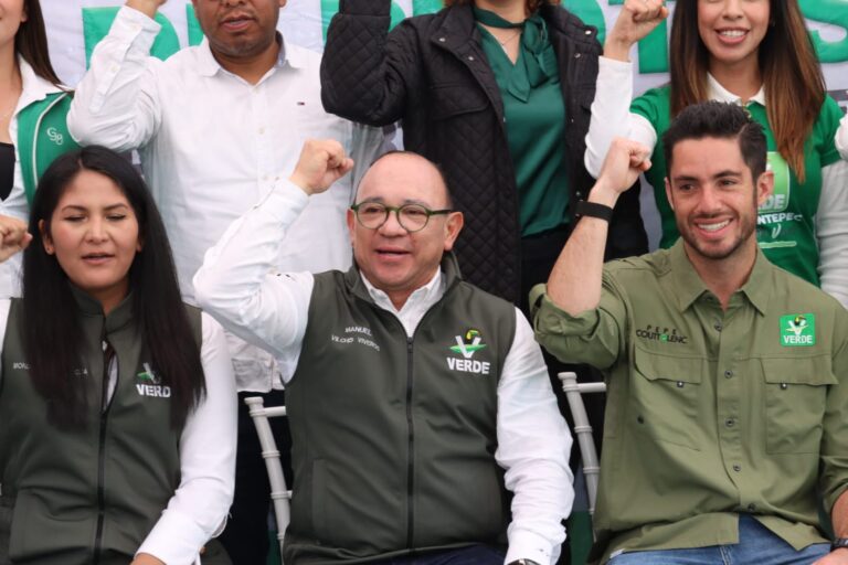Pepe Couttolenc refuerza estructura del PVEM en Zinacantepec junto a Manuel Vilchis