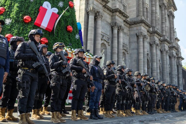 Refuerzan la seguridad decembrina con un operativo interinstitucional de 1,300 elementos