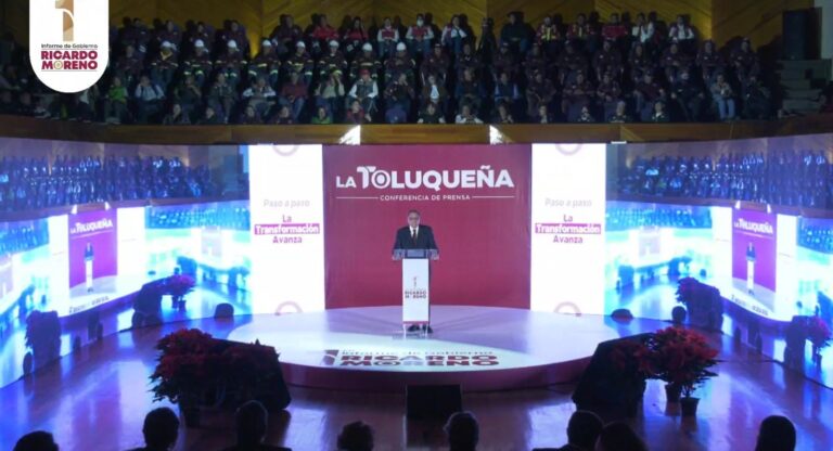 Ricardo Moreno presenta avances históricos en gobierno, finanzas y servicios durante su Primer Informe