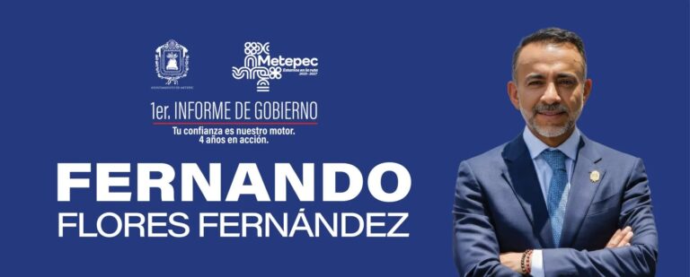 Fernando Flores rinde informe acompañado por liderazgos en el Edomex