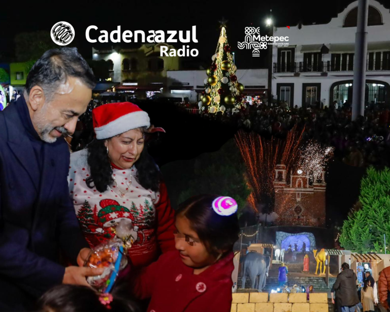 Cadena Azul y Metepec se unen para entregar aguinaldos a niñas y niños del municipio