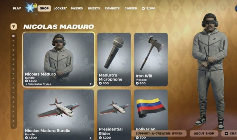 Viral tendencia falsa de skin de Nicolás Maduro confunde a jugadores y encende memes en redes