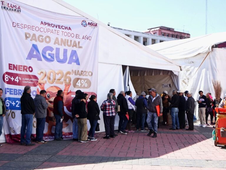 Alta respuesta ciudadana marca el inicio del pago de agua y predial 2026 en Toluca