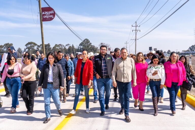 ¿Ya conoces el Camino de la Amistad? una obra que fortalece la región entre Toluca y Almoloya de Juárez
