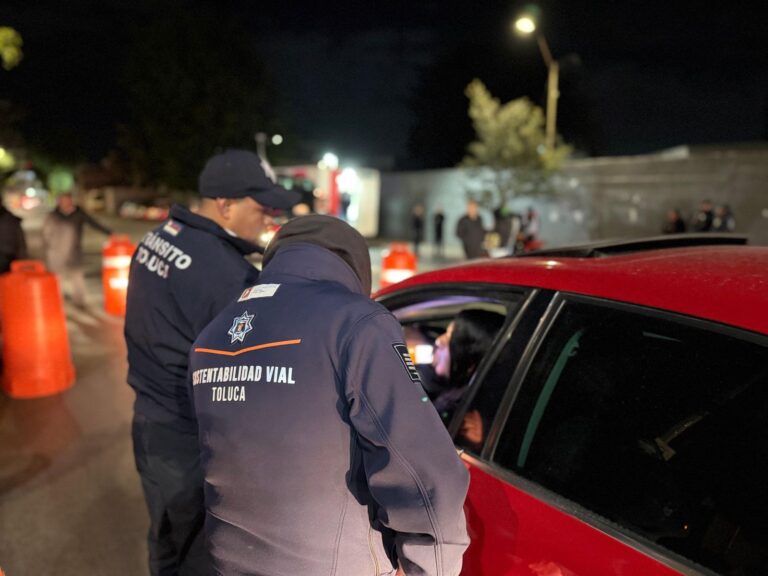 Detecta operativo Conduce sin alcohol casi 50% de positivos en Toluca este fin de semana