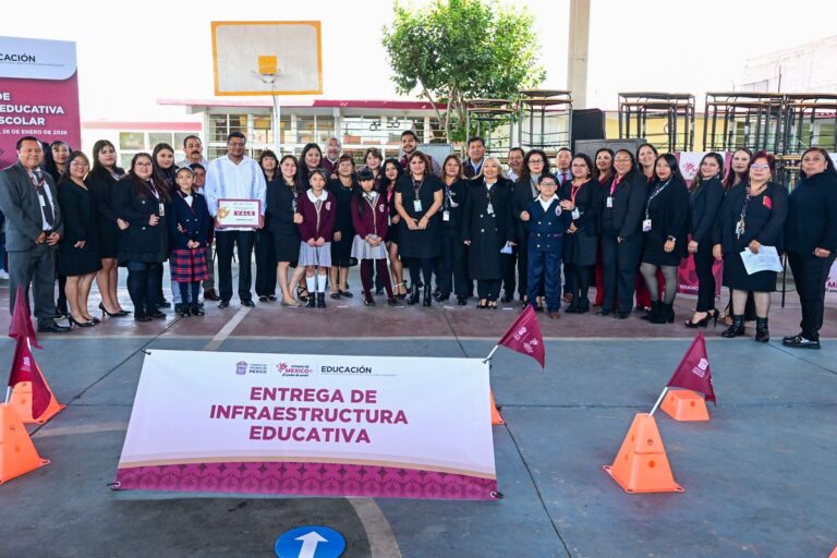 Invierten 57 mdp en infraestructura y mobiliario educativo en Nezahualcóyotl