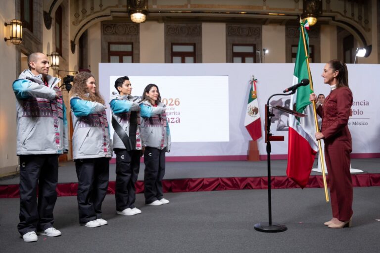 Sheinbaum encabeza abanderamiento olímpico rumbo a Milán-Cortina 2026