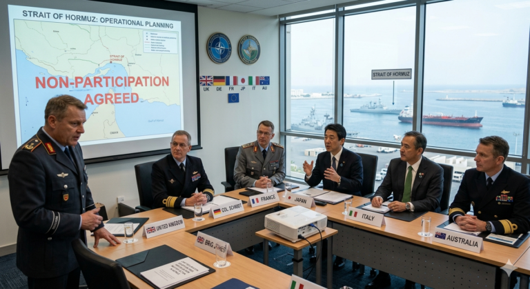 Aliados de EE. UU. rechazan participar en operaciones militares en el Estrecho de Ormuz