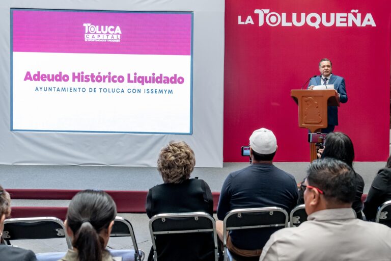 Toluca ya liquidó su deuda histórica con ISSEMYM en tres meses