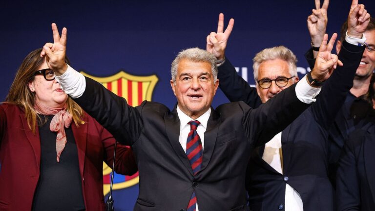 Laporta arrasa en elecciones y seguirá al frente del Barcelona hasta 2031