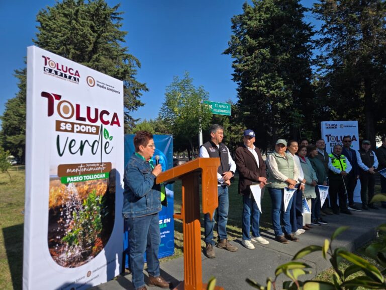 Recuperan áreas verdes en 6.5 km de Tollocan en Toluca