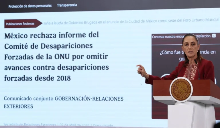 Tensión Diplomática: México Rechaza Informe de la ONU sobre Desaparición Forzada